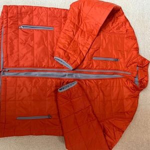 Orange Puffer Jacket Size Large